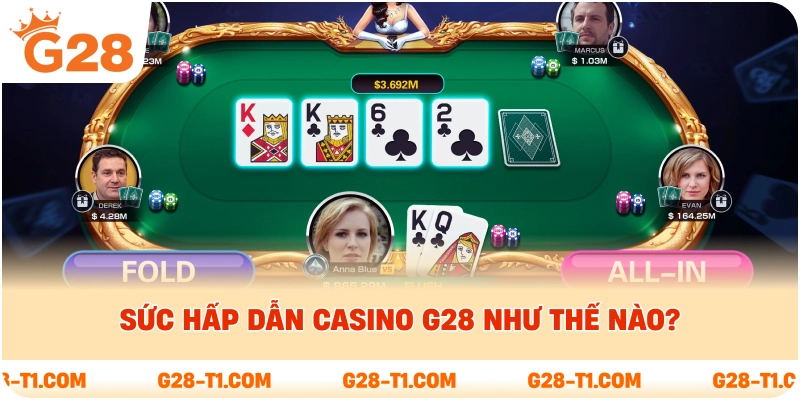 Sức hấp dẫn casino G28 như thế nào?